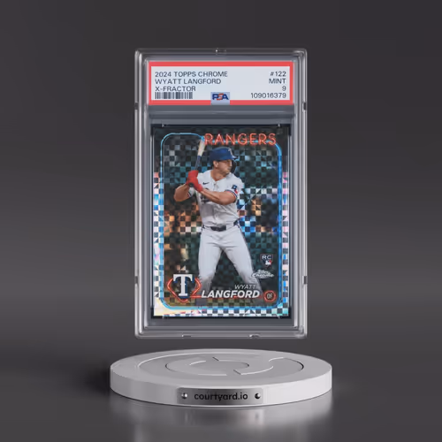 2024 Topps Chrome #122 Wyatt Langford - X-Fractor (PSA 9 MINT)