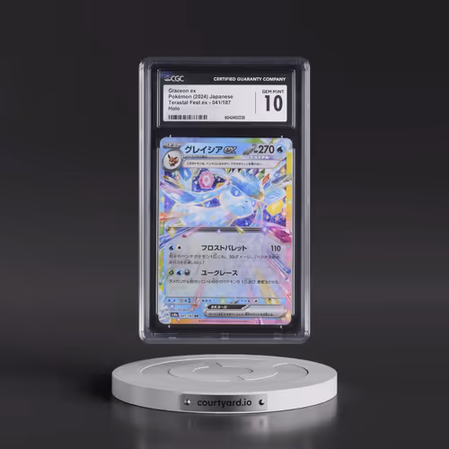 2024 Pokémon Sv8a-Terastal Fest EX #041 Glaceon EX - Holo (CGC 10 GEM MINT)