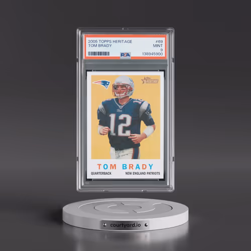 2005 Topps Heritage #69 Tom Brady (PSA 9 MINT)