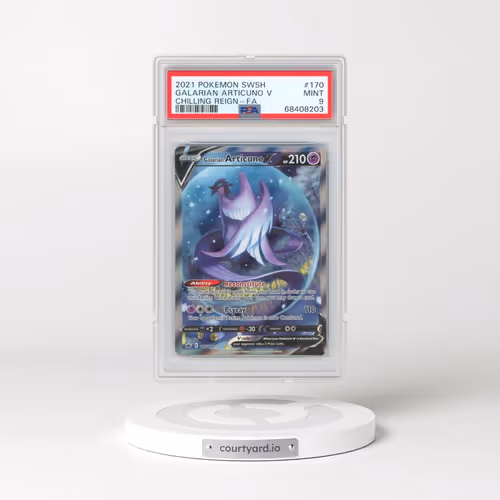 2021 Pokémon Sword & Shield Chilling Reign #170 Galarian Articuno V - Holo Full Art (PSA 9 MINT)
