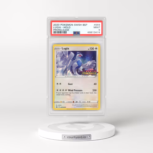 2017 Black Star Promos - Sword & Shield #069 Lugia - Vivid Voltage Prerelease Promo Holo (PSA 9 MINT)