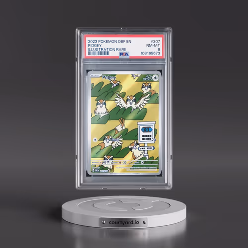 2023 Pokémon Obf EN-Obsidian Flames #207 Pidgey - Illustration Rare (PSA 8 NM-MT)