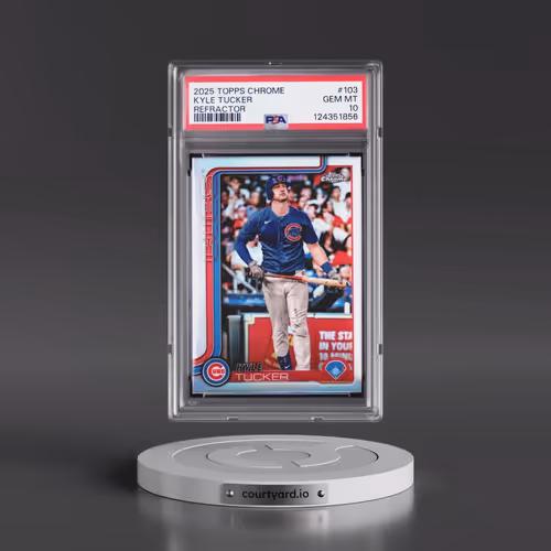 2025 Topps Chrome #103 Kyle Tucker - Refractor (PSA 10 GEM MINT)