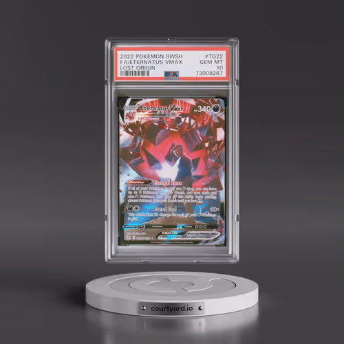 2022 Pokémon Sword & Shield Lost Origin #TG22 Eternatus Vmax - Full Art (PSA 10 GEM MINT)