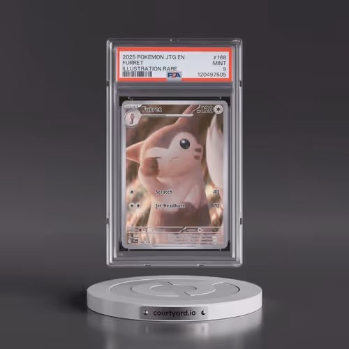 2025 Pokémon Jtg EN-Journey Together #168 Furret - Illustration Rare (PSA 9 MINT)