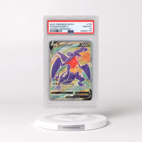 2022 Pokémon Sword & Shield Astral Radiance #178 Garchomp V - Holo Full Art (PSA 10 GEM MINT)