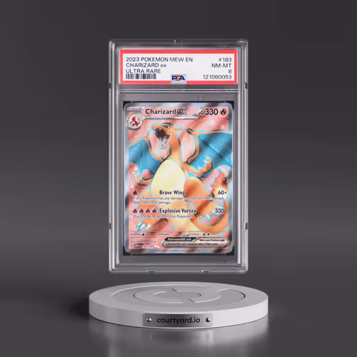 2023 Pokémon Mew EN-151 #183 Charizard EX - Holo Ultra Rare (PSA 8 NM-MT)