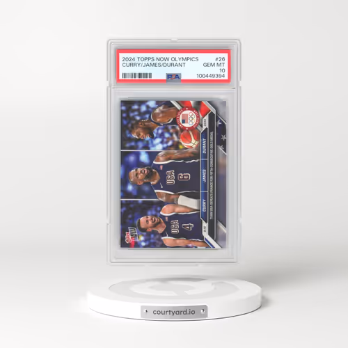 2024 Topps Now Olympic Games #26 Kevin Durant/LeBron James/Steph Curry (PSA 10 GEM MINT)