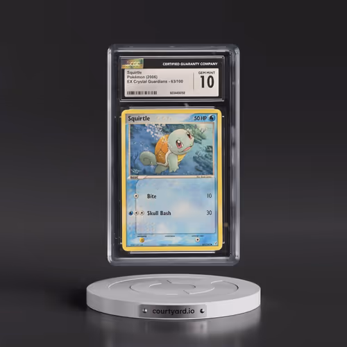2006 EX Crystal Guardians #63/100 Squirtle (CGC 10 GEM MINT)