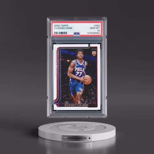 2025 Topps #203 VJ Edgecombe (PSA 10 GEM MINT)