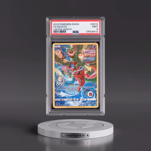 2023 Pokémon Sword and Shield Crown Zenith #GG12 Deoxys - Full Art (PSA 9 MINT)