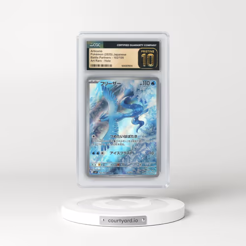 2025 Battle Partners - sv9 #102/100 Articuno - Art Rare Holo (CGC 10 PRISTINE)