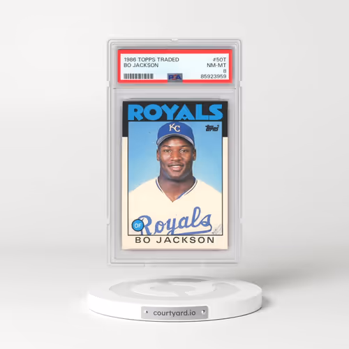 1986 Topps Traded #50T Bo Jackson (PSA 8 NM-MT)