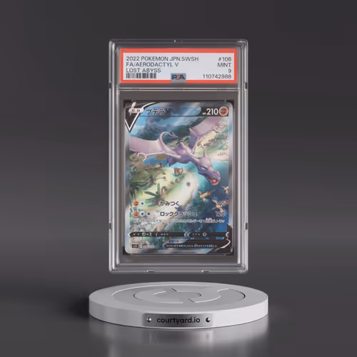 2022 Pokémon Sword & Shield Lost Abyss #106 Aerodactyl V - Holo Full Art (PSA 9 MINT)