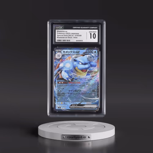 2023 Pokémon Svg-Venusaur & Charizard & Blastoise Special Deck Set EX #016 Blastoise EX - Holo (CGC
