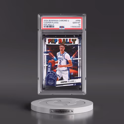 2024 Bowman Chrome University Pep Rally #PR6 Cooper Flagg (PSA 10 GEM MINT)