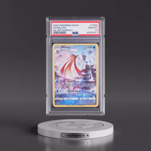 2022 Pokémon Sword & Shield Silver Tempest #TG02 Milotic - Full Art (PSA 10 GEM MINT)