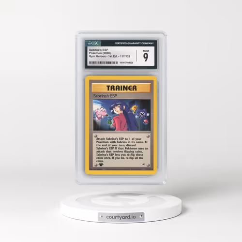 2000 Gym Heroes #117/132 Sabrina's ESP - 1st Edition 1st Edition (CGC 9 MINT)