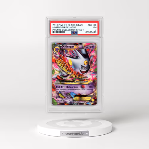 2016 Pokémon XY Black Star Promo #XY166 M Gengar EX - Holo Holo Collector Chest (PSA 7 NM)