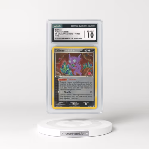 2006 EX Crystal Guardians #10 Sableye - Holo (CGC 10 GEM MINT)