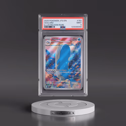 2025 Pokémon Jtg EN-Journey Together #162 Wailord - Illustration Rare (PSA 9 MINT)