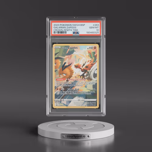 2023 Pokémon Swsh Black Star Promo #283 Galarian Zapdos - Crown Zenith Tins (PSA 10 GEM MINT)