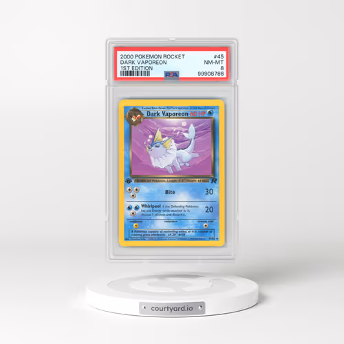 2000 Team Rocket #45 Dark Vaporeon - 1st Edition 1st Edition (PSA 8 NM-MT)