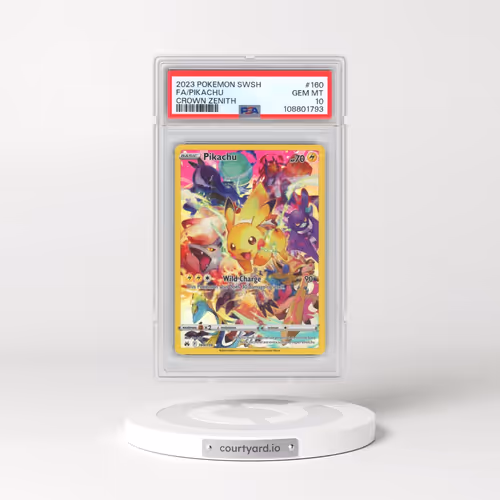 2023 Pokémon Sword and Shield Crown Zenith #160 Pikachu - Full Art (PSA 10 GEM MINT)