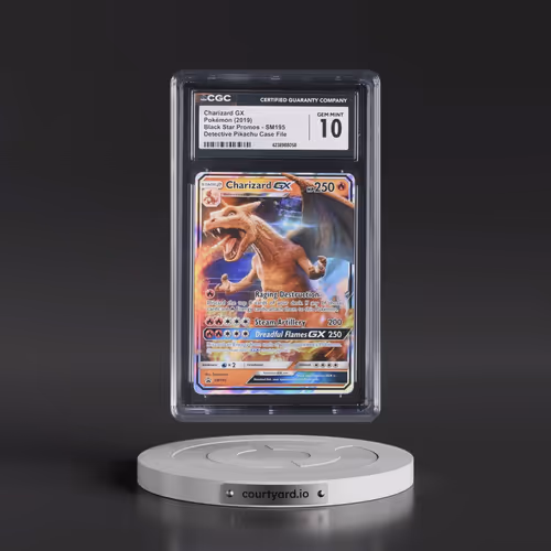 2016 Black Star Promos - Sun & Moon #SM195 Charizard GX - Detective Pikachu Case File (Holo) (CGC 10