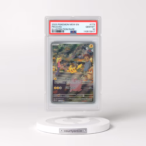 2023 Pokémon Mew EN-151 #173 Pikachu - Illustration Rare (PSA 10 GEM MINT)