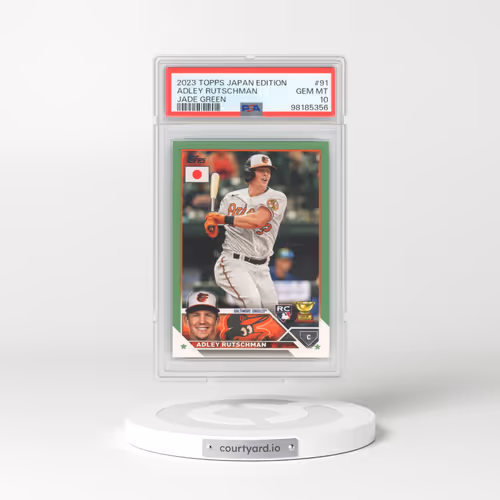2023 Topps Baseball Japan Edition #91 Adley Rutschman - Jade Green (PSA 10 GEM MINT)