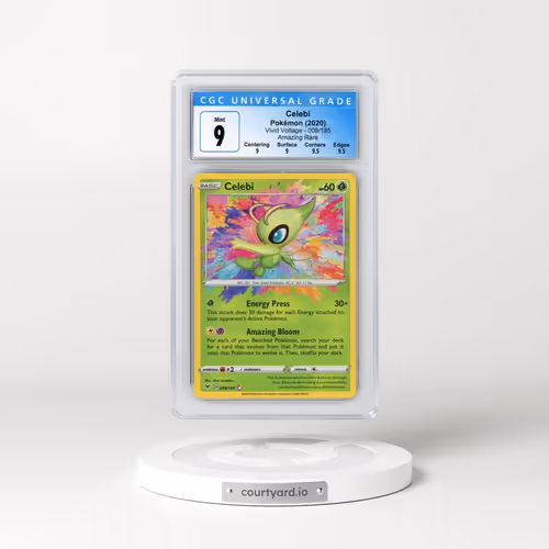 2020 Vivid Voltage #009/185 Celebi - Amazing Rare (CGC 9 MINT)
