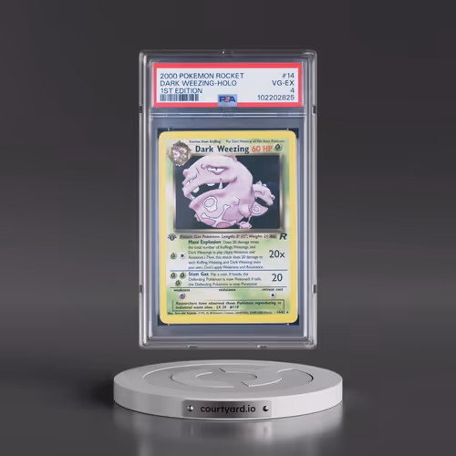 2000 Pokémon Rocket #14 Dark Weezing - 1st Edition Holo (PSA 4 VG-EX)