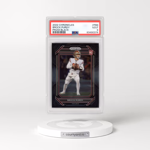 2022 Panini Chronicles Prizm Black #PB8 Brock Purdy (PSA 9 MINT)