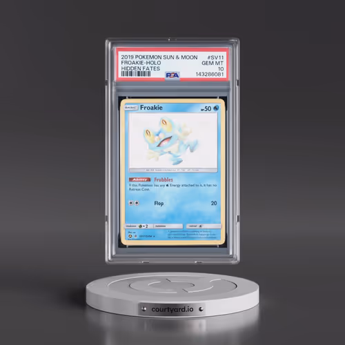 2019 Pokémon Sun & Moon Hidden Fates #SV11 Froakie - Holo (PSA 10 GEM MINT)
