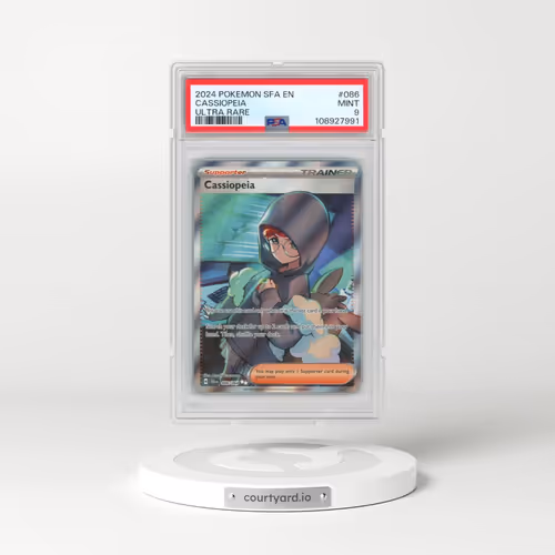 2024 Pokémon Sfa EN-Shrouded Fable #086 Cassiopeia - Ultra Rare (PSA 9 MINT)
