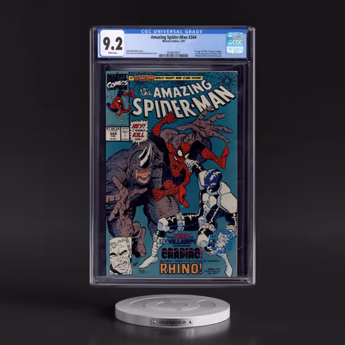 Amazing Spider-Man #344 CGC 9.2 White Pages (Marvel Comics, 2/91) - Universal