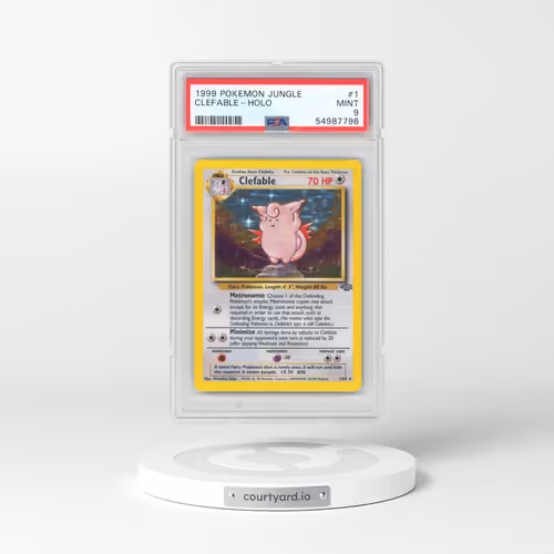 1999 Pokémon Jungle #1 Clefable - Holo (PSA 9 MINT)