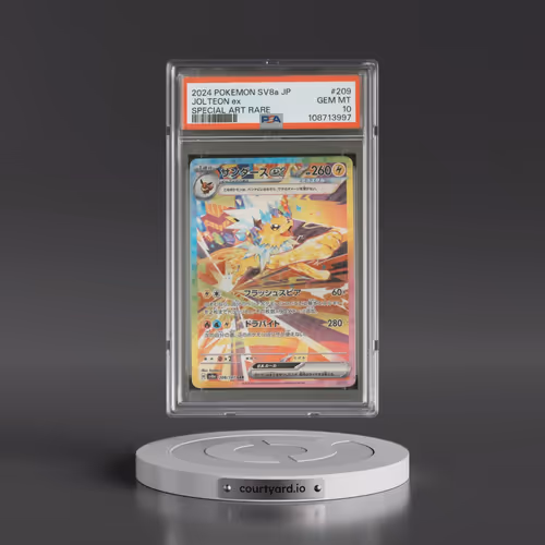 2024 Pokémon Sv8a-Terastal Fest EX #209 Jolteon EX - Holo Special Art Rare (PSA 10 GEM MINT)