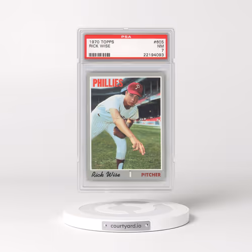 1970 Topps #605 Rick Wise (PSA 7 NM)