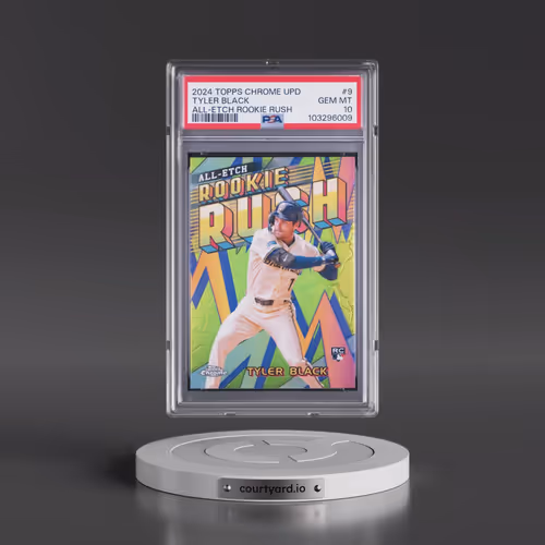 2024 Topps Chrome Update Chrome All-Etch Rookie Rush #9 Tyler Black (PSA 10 GEM MINT)
