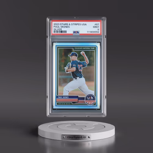 2023 Panini Stars & Stripes USA #87 Paul Skenes - Silver (PSA 9 MINT)