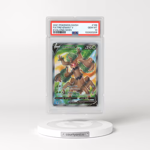 2021 Pokémon Sword & Shield Evolving Skies #168 Trevenant V - Holo Full Art (PSA 10 GEM MINT)