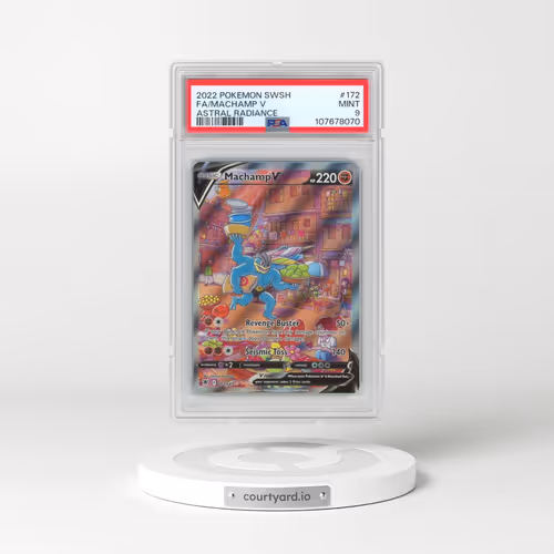 2022 Pokémon Sword & Shield Astral Radiance #172 Machamp V - Holo Full Art (PSA 9 MINT)