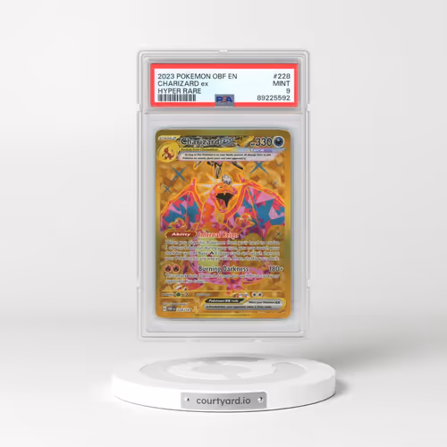 2023 Pokémon Obf EN-Obsidian Flames #228 Charizard EX - Holo Hyper Rare (PSA 9 MINT)