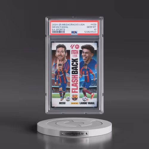 2024 Panini Megacracks Mgk Laliga EA Sports #429 Lamine Yamal/Lionel Messi (PSA 10 GEM MINT)