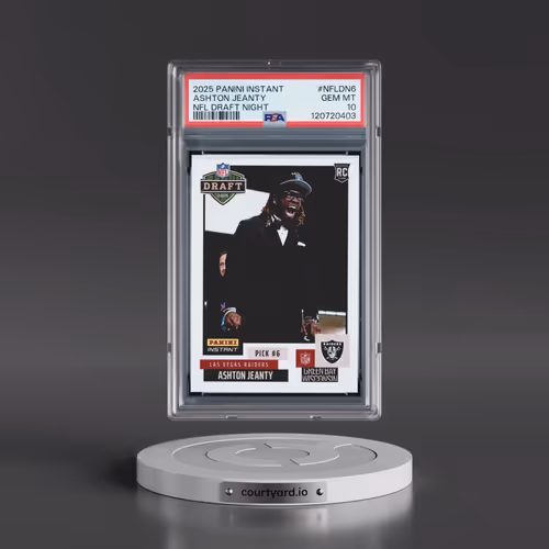 2025 Panini Instant NFL Draft Night #NFLDN6 Ashton Jeanty (PSA 10 GEM MINT)