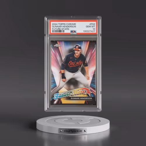 2024 Topps Chrome Future Stars #FS2 Gunnar Henderson (PSA 10 GEM MINT)