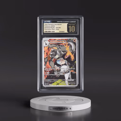 2025 Pokémon Dri EN-Destined Rivals #191 Team Rocket's Houndoom - Illustration Rare (CGC 10 PRISTINE