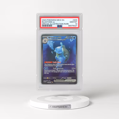 2023 Pokémon Mew EN-151 #200 Blastoise EX - Holo Special Illustration Rare (PSA 10 GEM MINT)